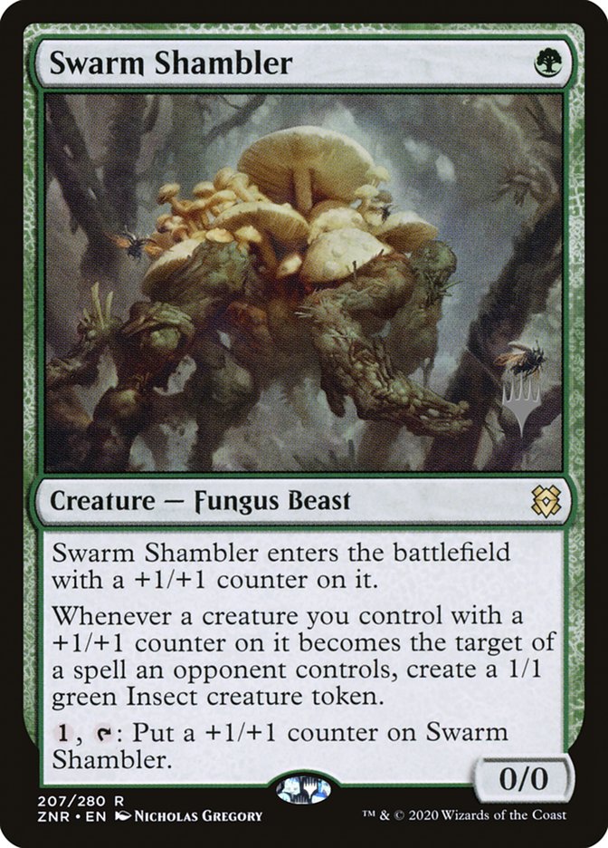 Swarm Shambler (Promo Pack) [Zendikar Rising Promos] | Sanctuary Gaming