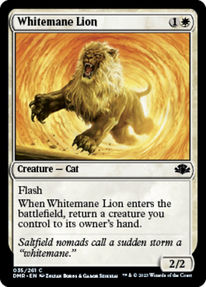 Whitemane Lion [Dominaria Remastered] | Sanctuary Gaming