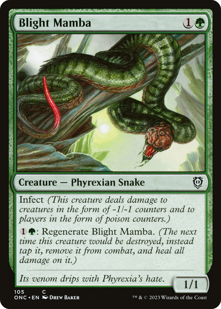 Blight Mamba [Phyrexia: All Will Be One Commander] | Sanctuary Gaming