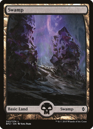 Swamp (263) - Full Art [Battle for Zendikar] | Sanctuary Gaming