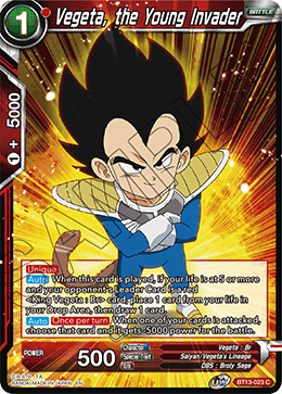 Vegeta, the Young Invader (Common) [BT13-023] | Sanctuary Gaming