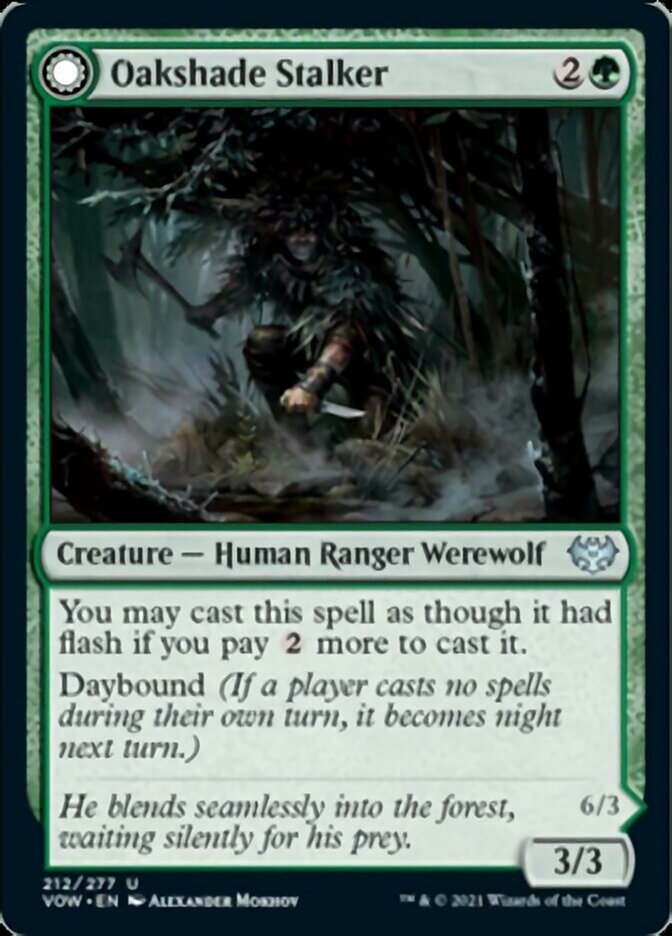 Oakshade Stalker // Moonlit Ambusher [Innistrad: Crimson Vow] | Sanctuary Gaming