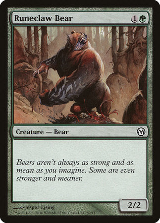 Runeclaw Bear [Duels of the Planeswalkers] | Sanctuary Gaming