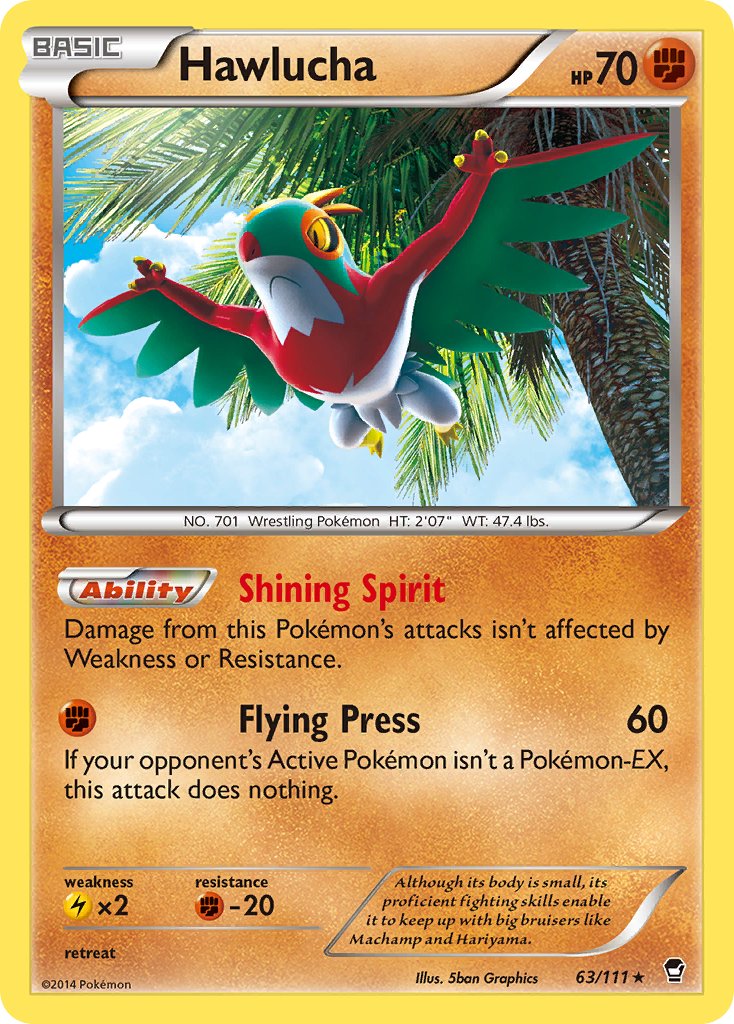 Hawlucha (63/111) (Cosmos Holo) (Blister Exclusive) [XY: Furious Fists] | Sanctuary Gaming