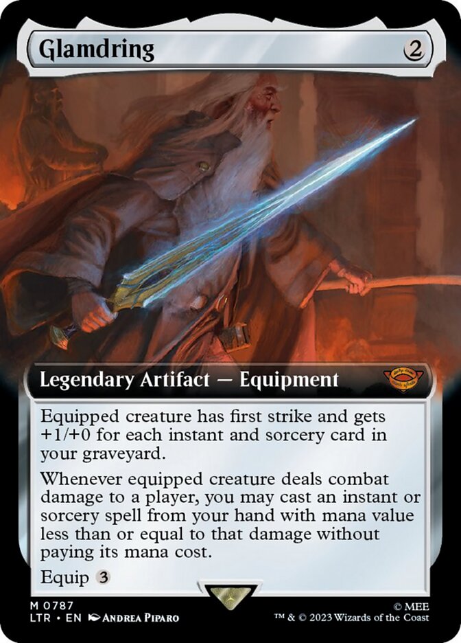 Glamdring (Extended Art) (Surge Foil) [The Lord of the Rings: Tales of Middle-Earth] | Sanctuary Gaming