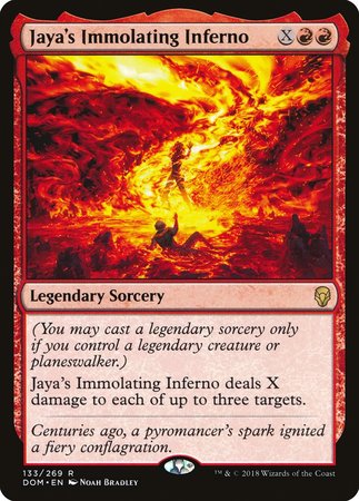 Jaya's Immolating Inferno [Dominaria] | Sanctuary Gaming