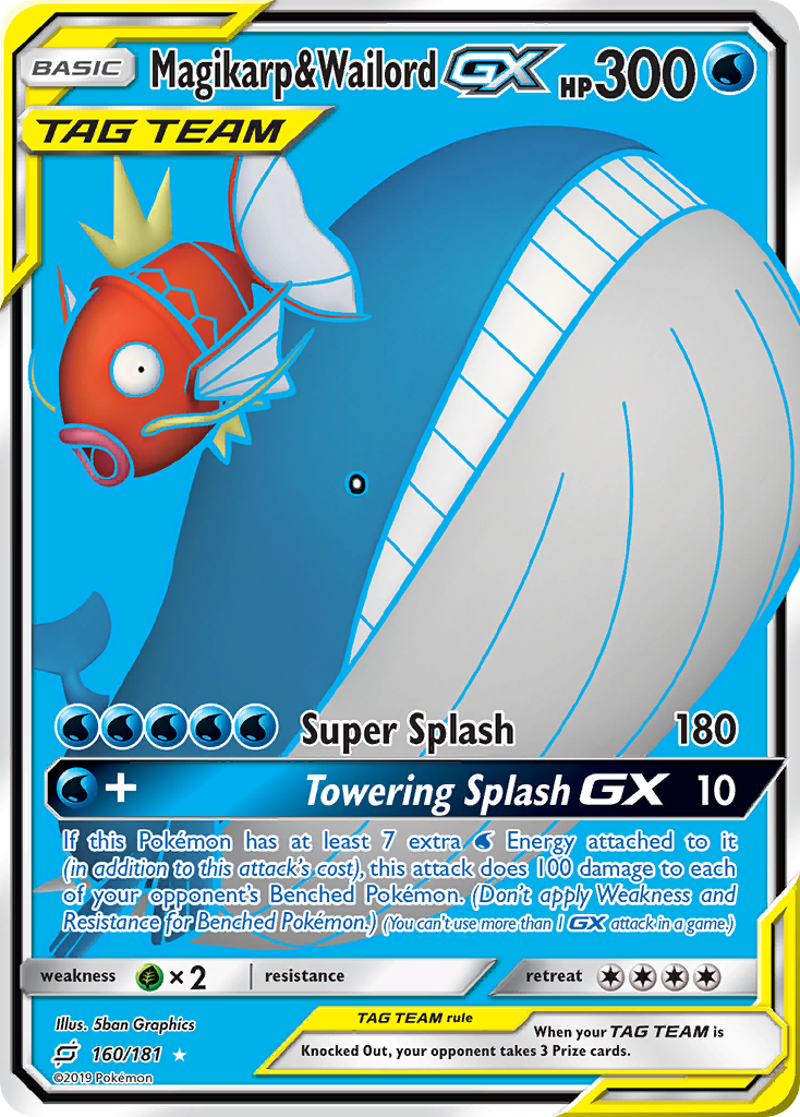 Magikarp & Wailord GX (160/181) [Sun & Moon: Team Up] | Sanctuary Gaming