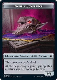 Goblin Construct // Illusion Double-sided Token [Zendikar Rising Tokens] | Sanctuary Gaming