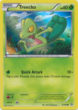 Treecko (6/160) (Sheen Holo) [XY: Primal Clash] | Sanctuary Gaming