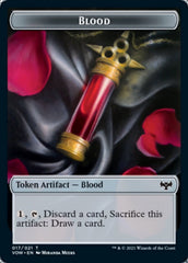 Blood // Treasure Double-sided Token [Innistrad: Crimson Vow Tokens] | Sanctuary Gaming