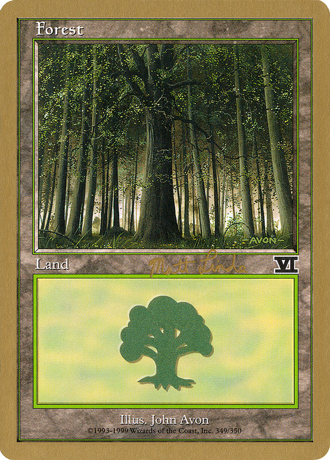 Forest (ml349) (Matt Linde) [World Championship Decks 1999] | Sanctuary Gaming