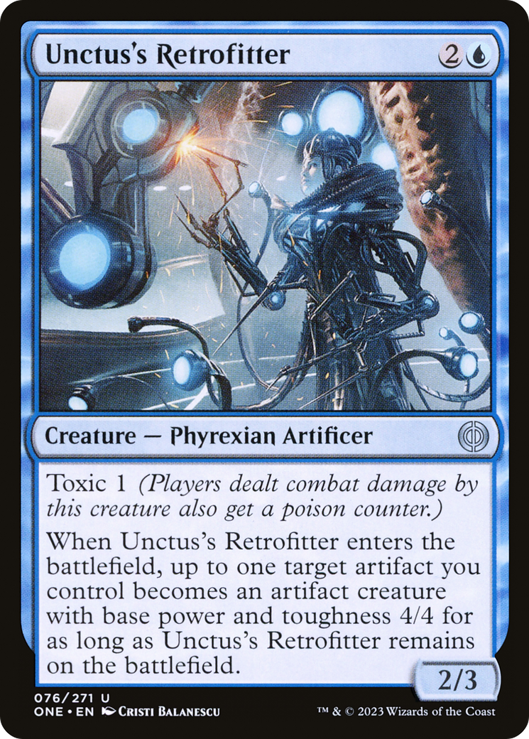 Unctus's Retrofitter [Phyrexia: All Will Be One] | Sanctuary Gaming
