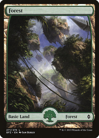 Forest (271) - Full Art [Battle for Zendikar] | Sanctuary Gaming