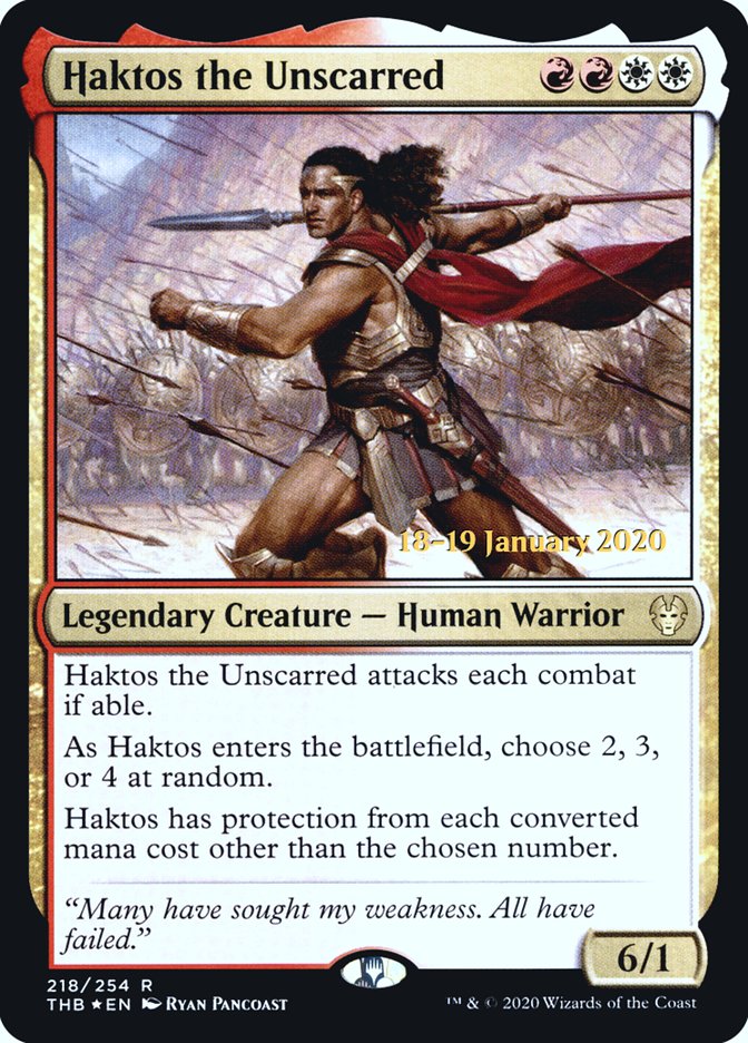 Haktos the Unscarred [Theros Beyond Death Prerelease Promos] | Sanctuary Gaming
