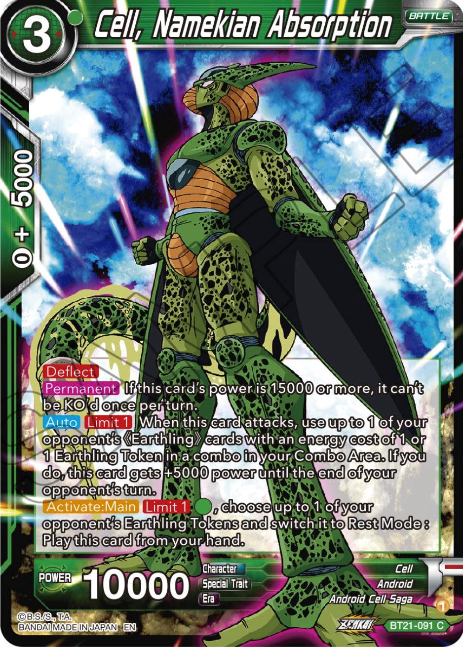 Cell, Namekian Absorption (BT21-091) [Wild Resurgence] | Sanctuary Gaming