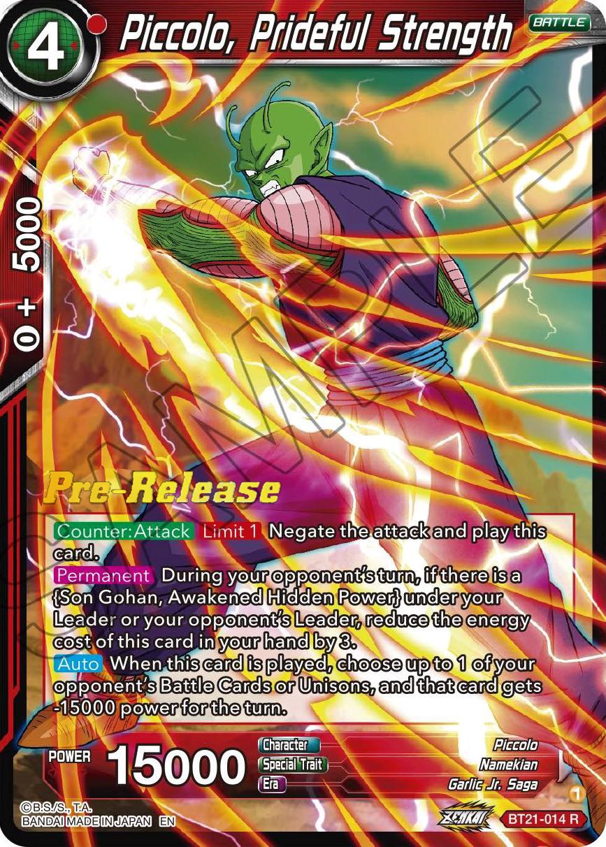 Piccolo, Prideful Strength (BT21-014) [Wild Resurgence Pre-Release Cards] | Sanctuary Gaming