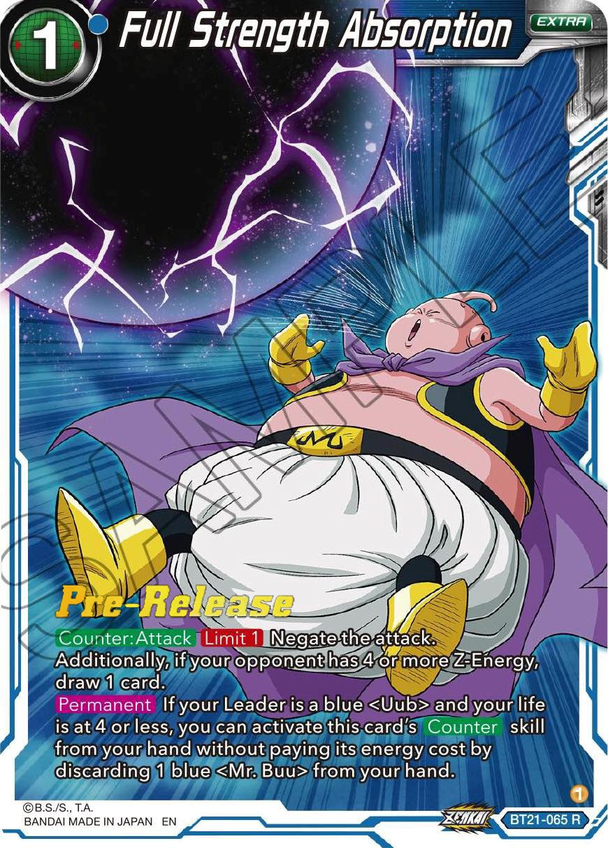 Full Strength Absorption (BT21-065) [Wild Resurgence Pre-Release Cards] | Sanctuary Gaming