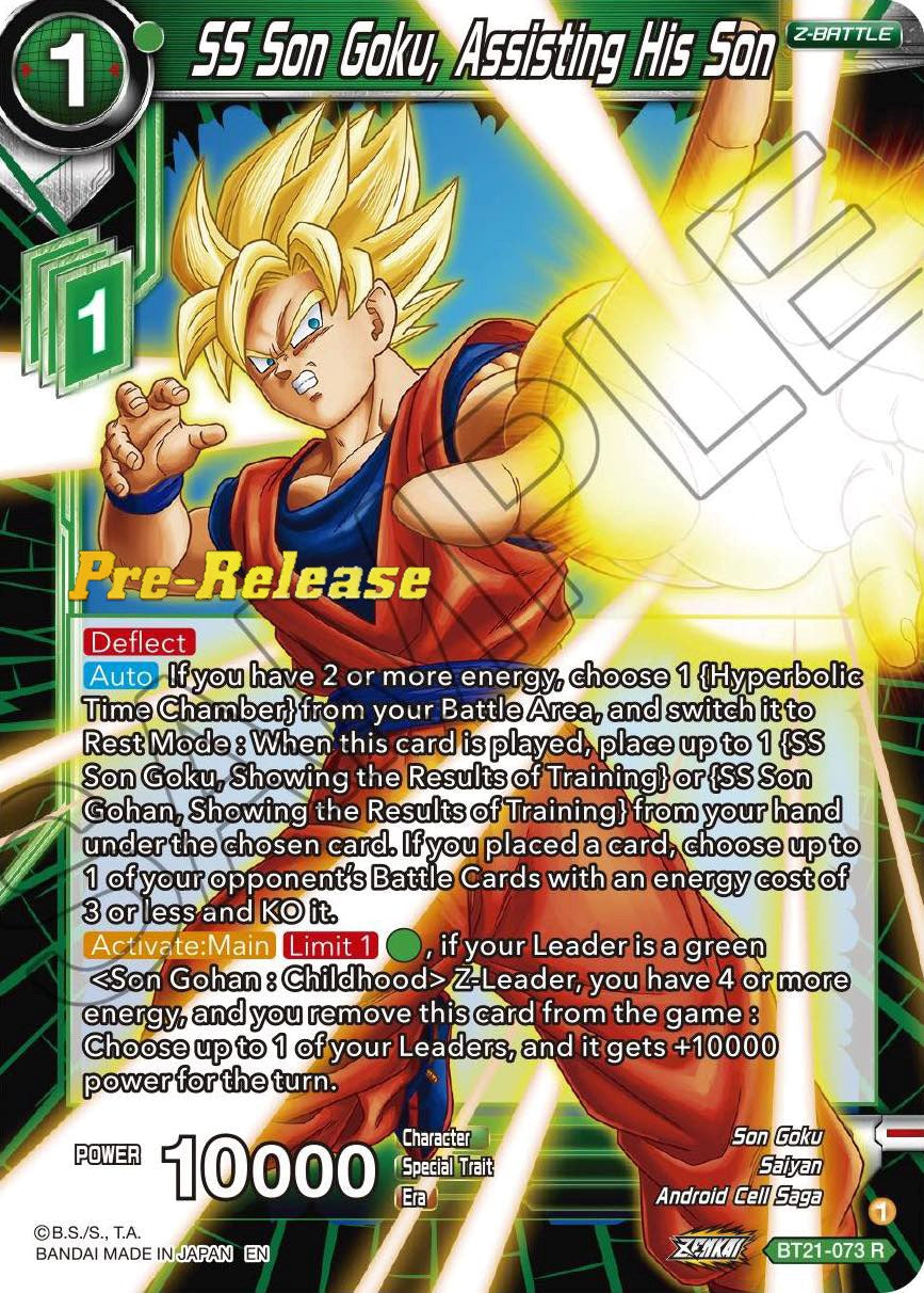 SS Son Goku, Assisting His Son (BT21-073) [Wild Resurgence Pre-Release Cards] | Sanctuary Gaming