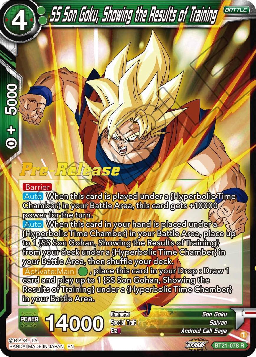 SS Son Goku, Showing the Results of Training (BT21-078) [Wild Resurgence Pre-Release Cards] | Sanctuary Gaming