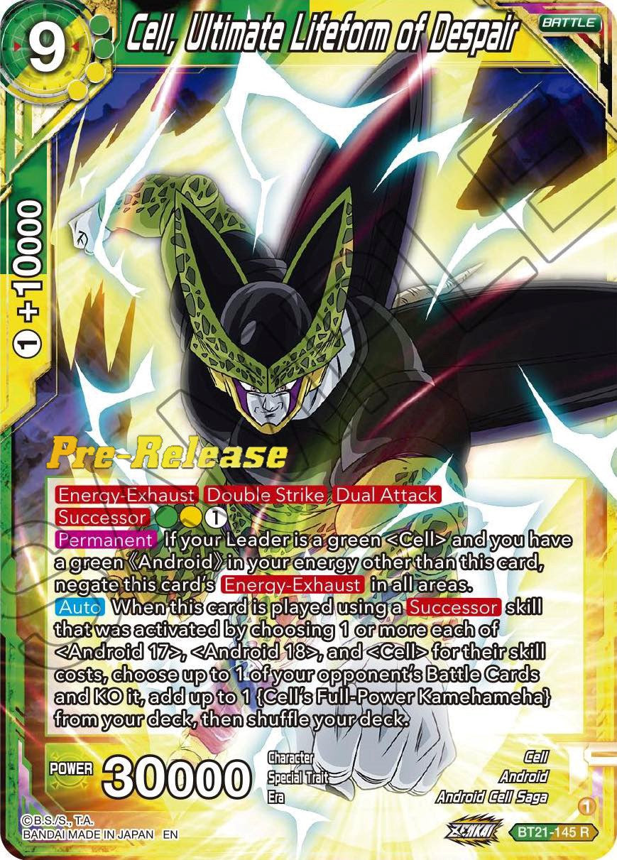 Cell, Ultimate Lifeform of Despair (BT21-145) [Wild Resurgence Pre-Release Cards] | Sanctuary Gaming