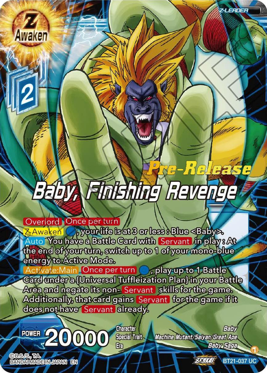 Baby, Finishing Revenge (BT21-037) [Wild Resurgence Pre-Release Cards] | Sanctuary Gaming