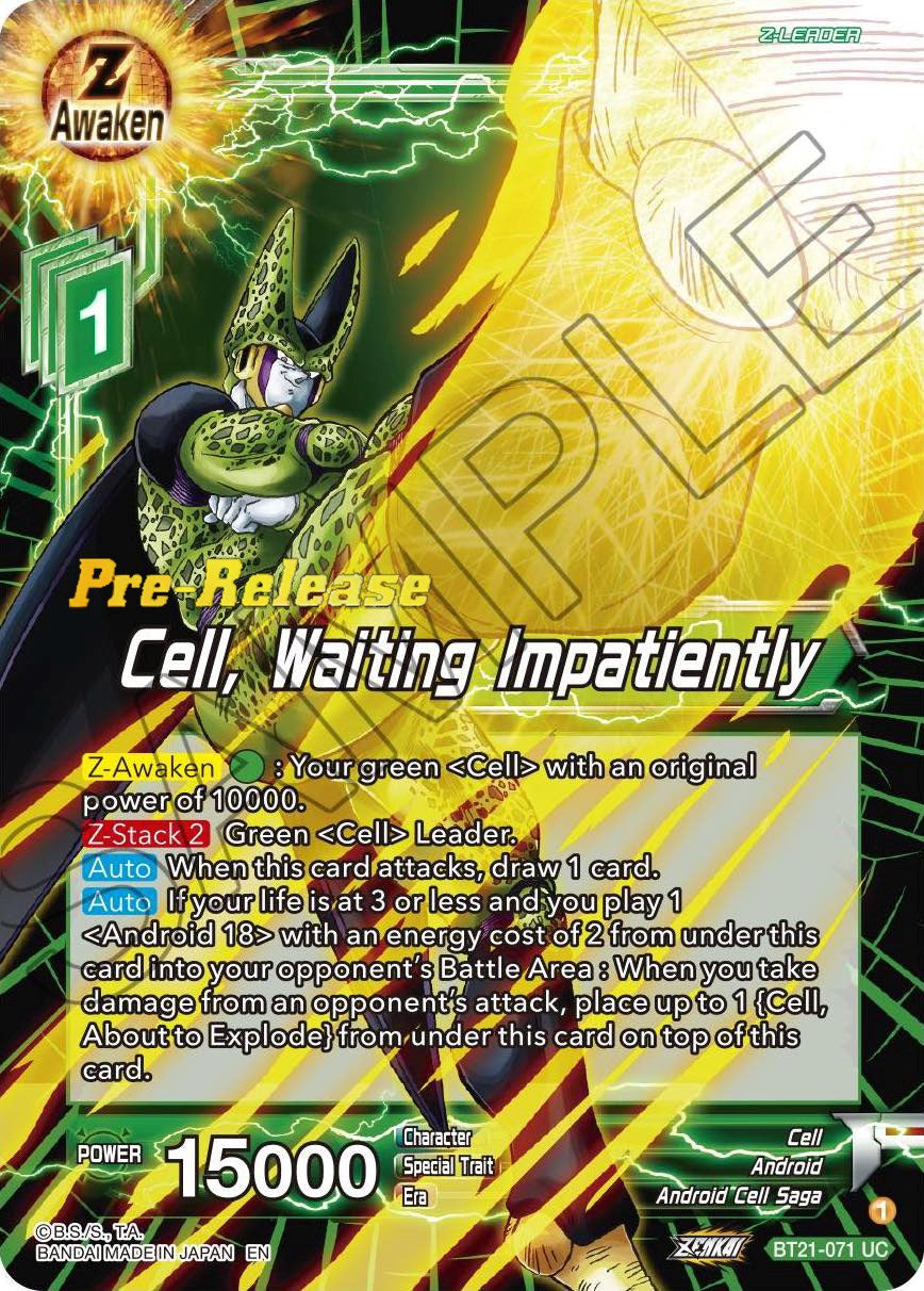 Cell, Waiting Impatiently (BT21-071) [Wild Resurgence Pre-Release Cards] | Sanctuary Gaming