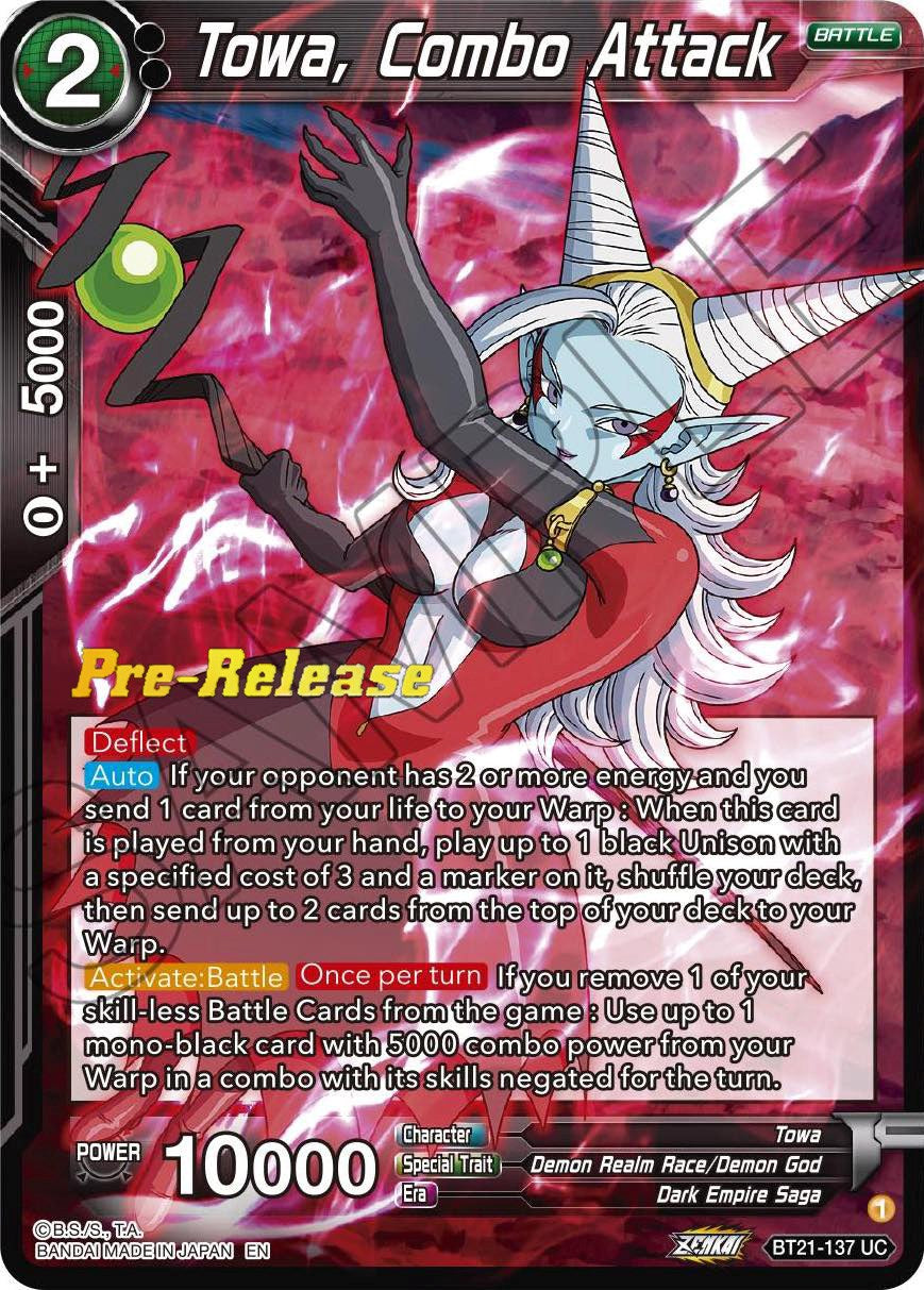 Towa, Combo Attack (BT21-137) [Wild Resurgence Pre-Release Cards] | Sanctuary Gaming