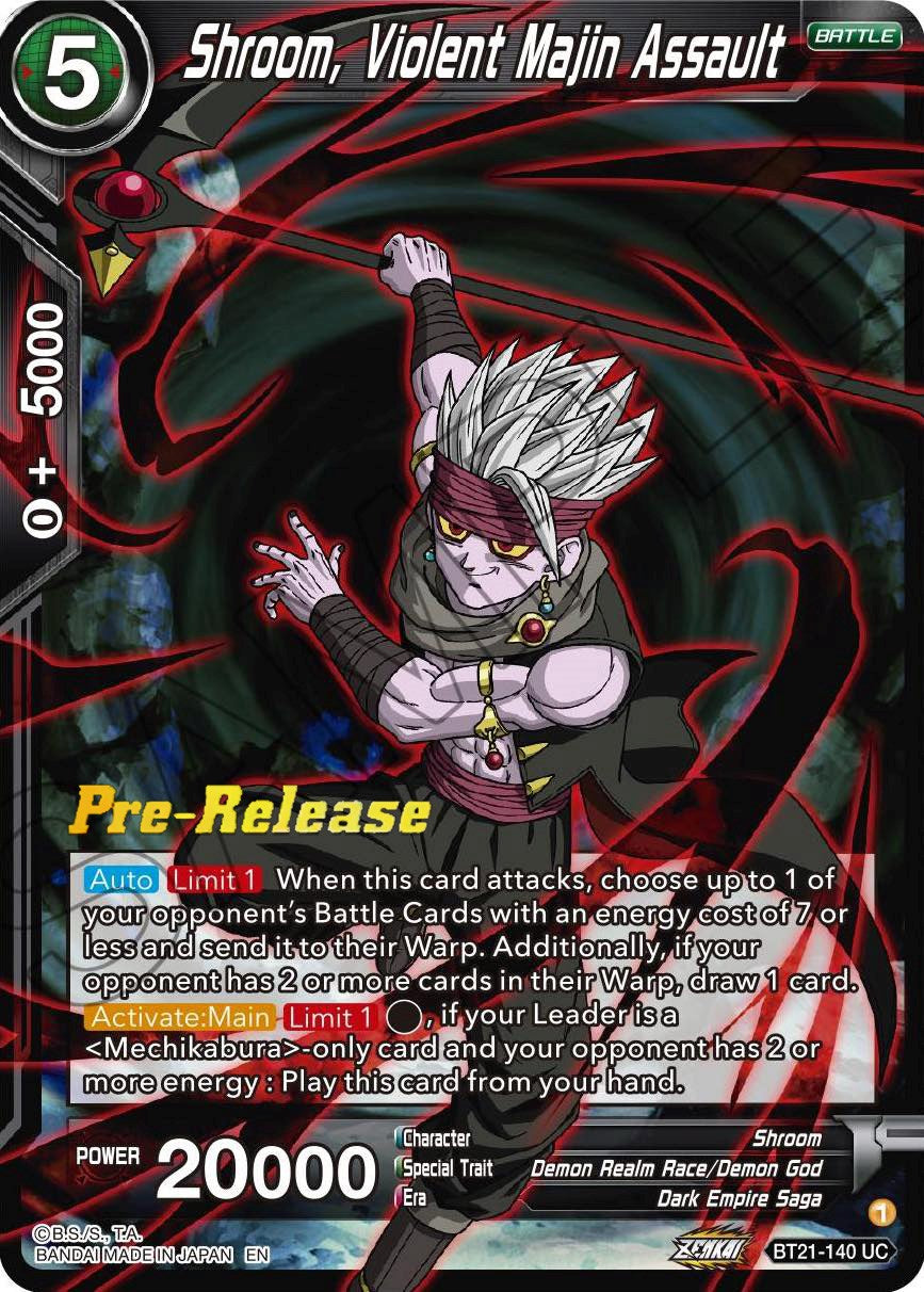 Shroom, Violent Majin Assault (BT21-140) [Wild Resurgence Pre-Release Cards] | Sanctuary Gaming