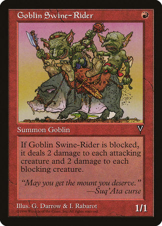 Goblin Swine-Rider [Visions] | Sanctuary Gaming