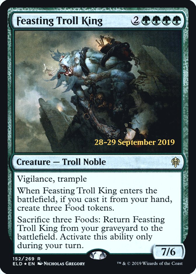 Feasting Troll King  [Throne of Eldraine Prerelease Promos] | Sanctuary Gaming
