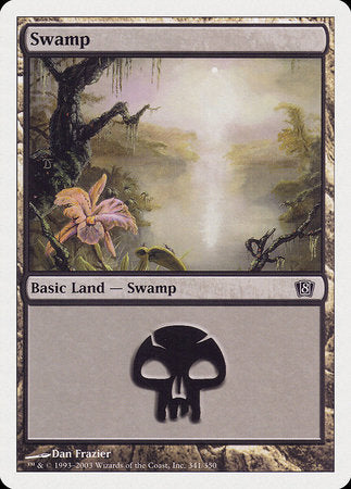 Swamp (341) [Eighth Edition] | Sanctuary Gaming