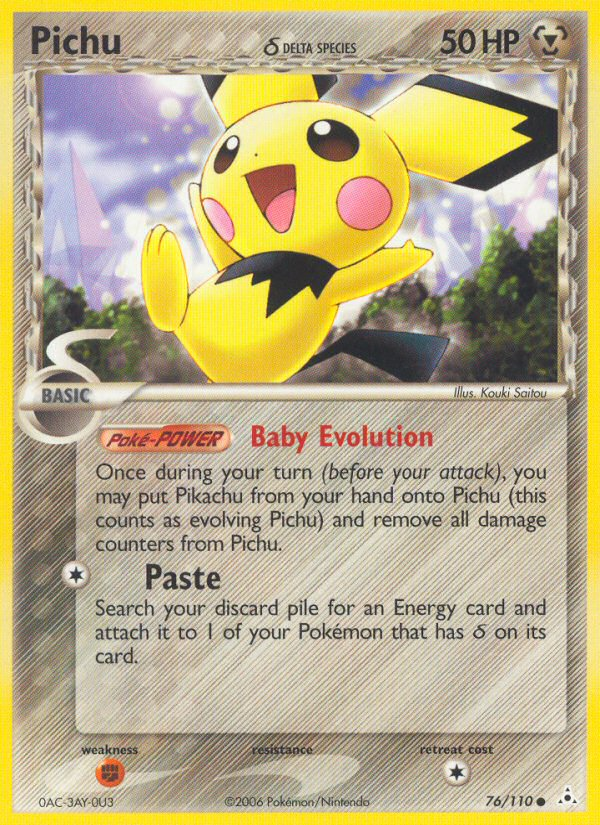 Pichu (76/110) (Delta Species) [EX: Holon Phantoms] | Sanctuary Gaming