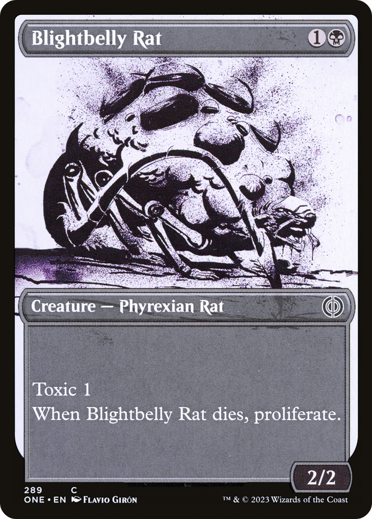 Blightbelly Rat (Showcase Ichor) [Phyrexia: All Will Be One] | Sanctuary Gaming
