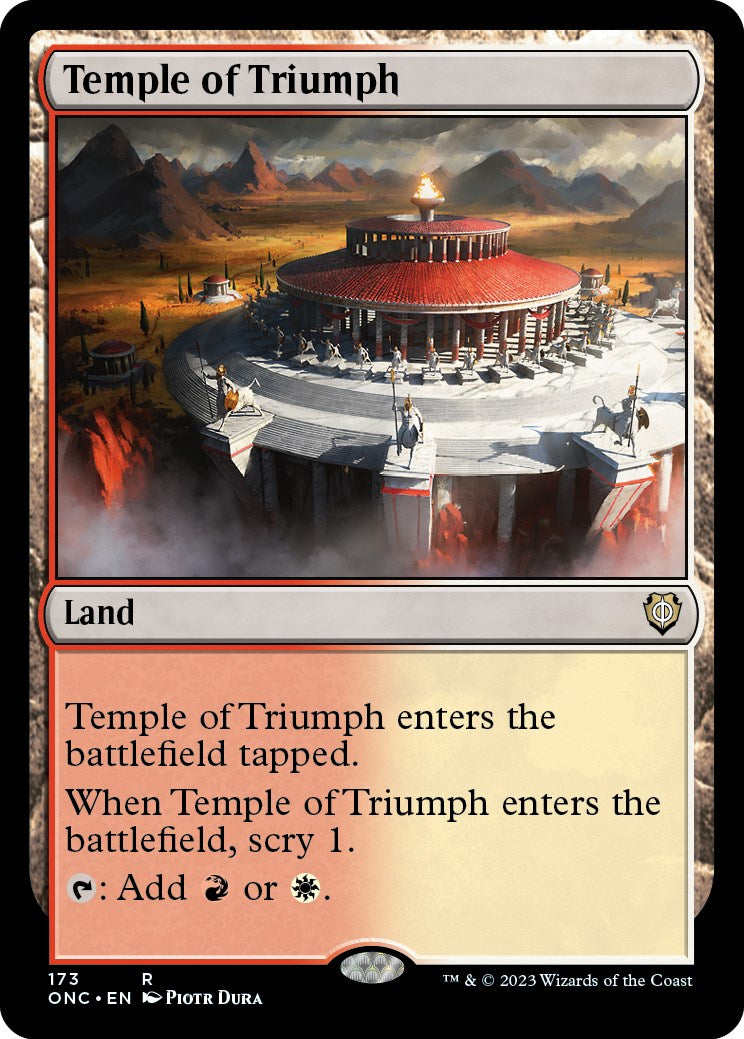 Temple of Triumph [Phyrexia: All Will Be One Commander] | Sanctuary Gaming