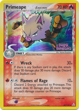 Primeape (50/110) (Delta Species) (Stamped) [EX: Holon Phantoms] | Sanctuary Gaming