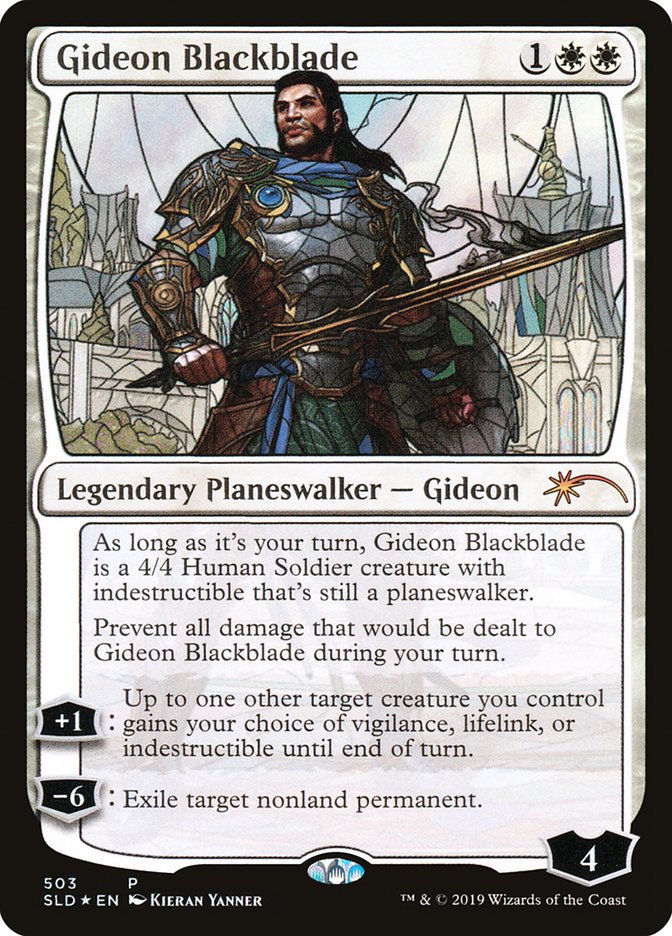 Gideon Blackblade (Stained Glass) [Secret Lair Drop Promos] | Sanctuary Gaming