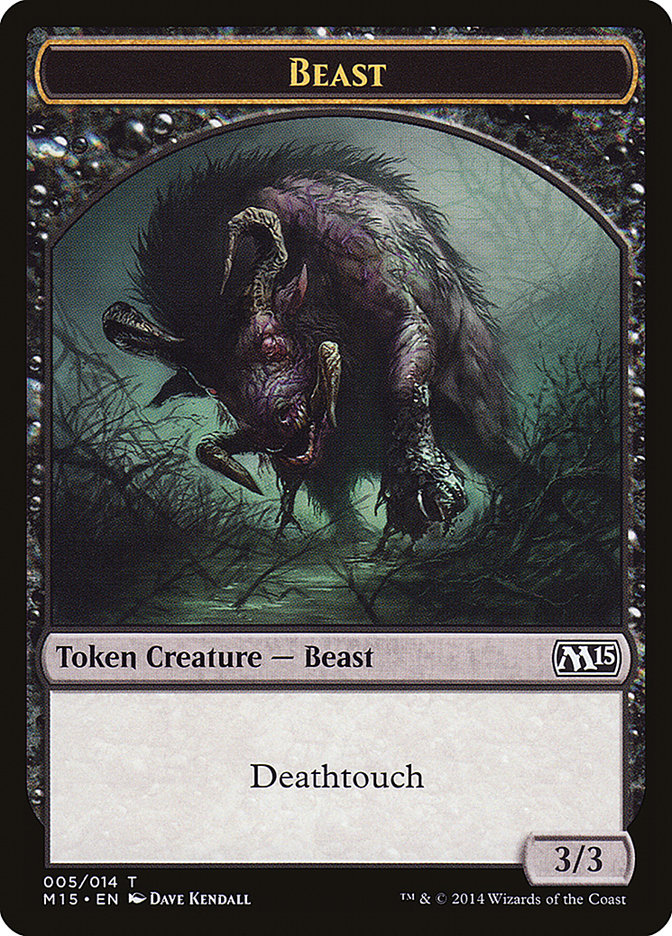 Beast (005/014) [Magic 2015 Tokens] | Sanctuary Gaming