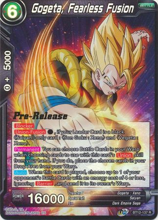 Gogeta, Fearless Fusion (BT12-137) [Vicious Rejuvenation Prerelease Promos] | Sanctuary Gaming