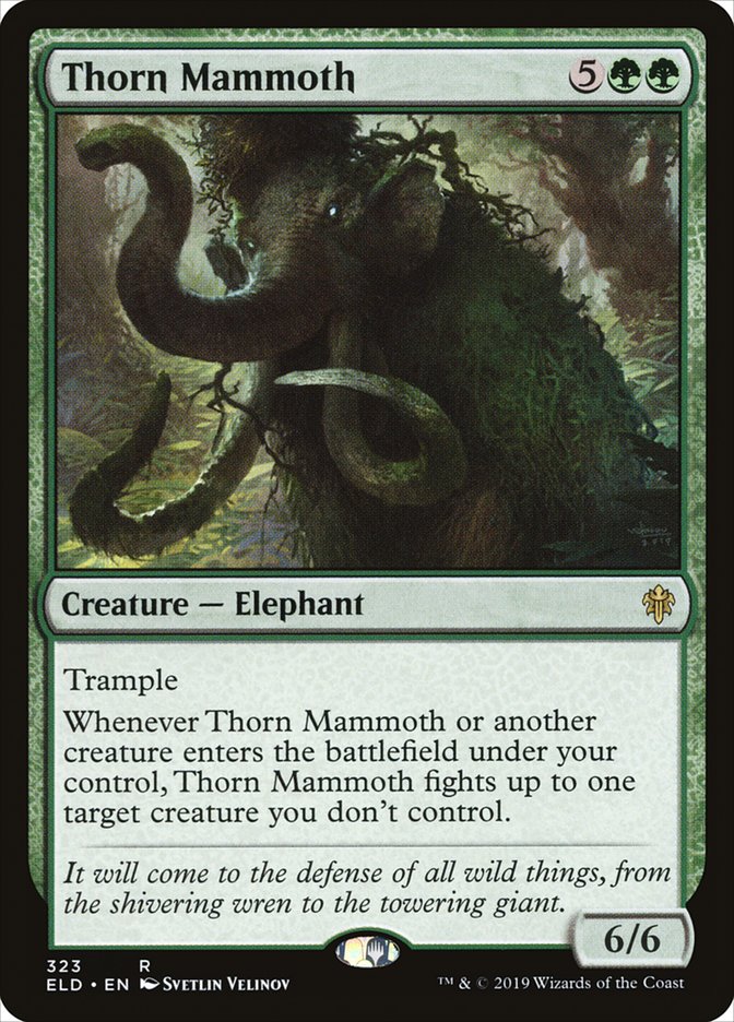 Thorn Mammoth [Throne of Eldraine] | Sanctuary Gaming