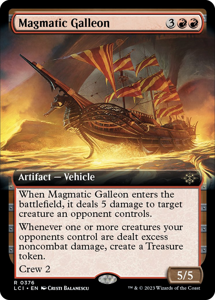 Magmatic Galleon (Extended Art) [The Lost Caverns of Ixalan] | Sanctuary Gaming