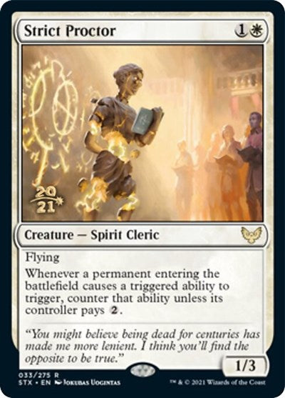 Strict Proctor [Strixhaven: School of Mages Prerelease Promos] | Sanctuary Gaming