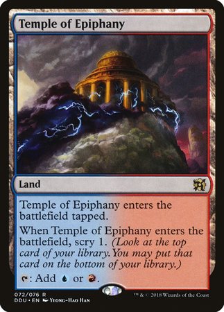 Temple of Epiphany [Duel Decks: Elves vs. Inventors] | Sanctuary Gaming