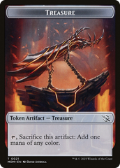 Treasure (21) // Teferi Akosa of Zhalfir Emblem Double-Sided Token [March of the Machine Tokens] | Sanctuary Gaming