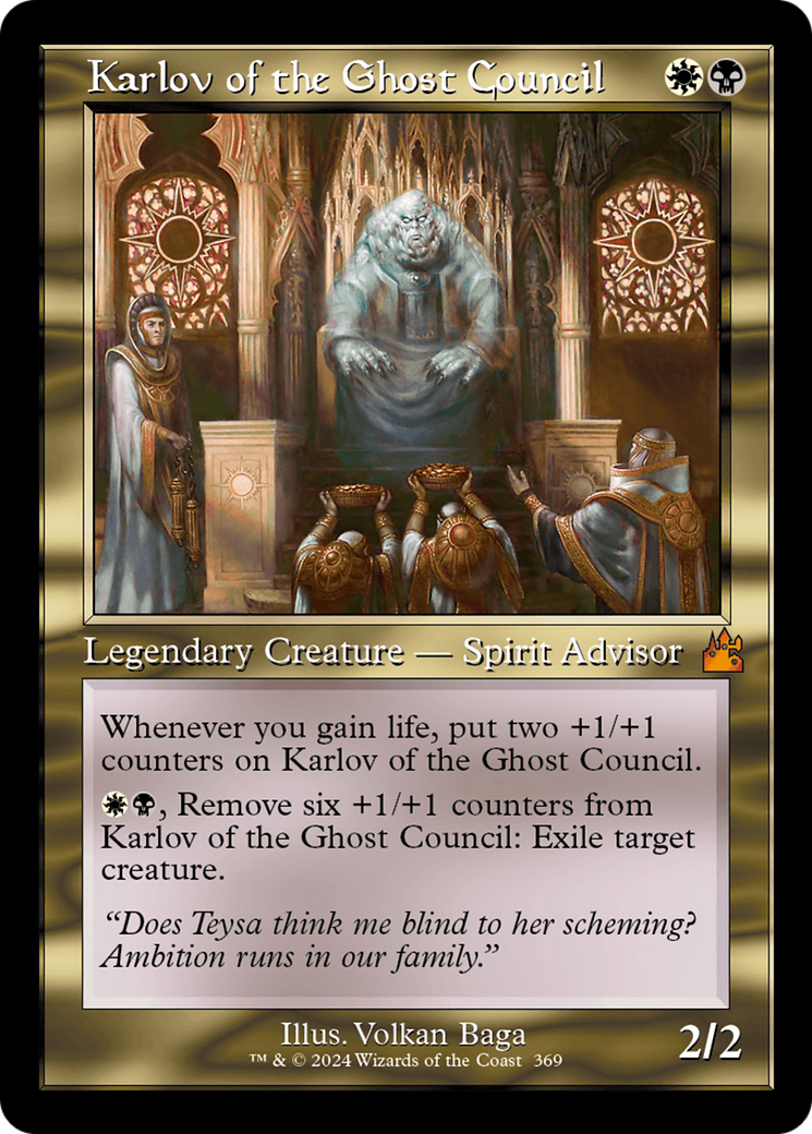 Karlov of the Ghost Council (Retro Frame) [Ravnica Remastered] | Sanctuary Gaming