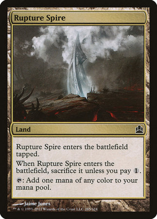 Rupture Spire [Commander 2011] | Sanctuary Gaming