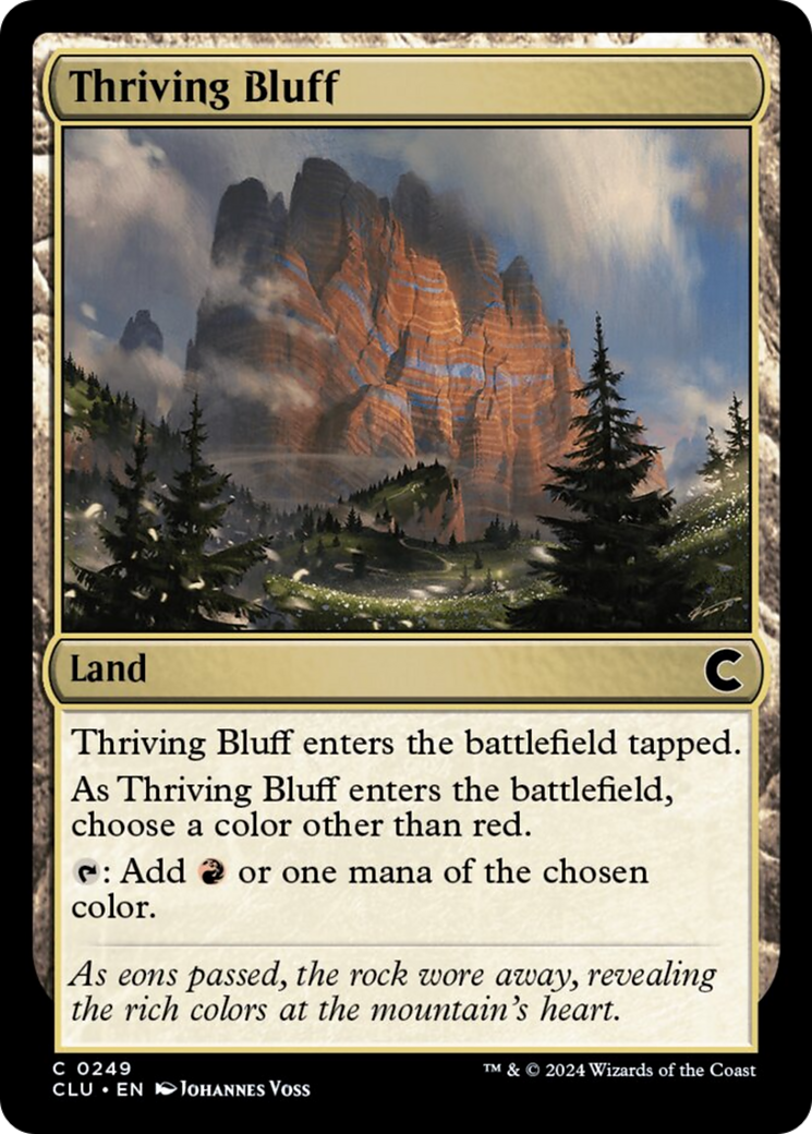 Thriving Bluff [Ravnica: Clue Edition] | Sanctuary Gaming