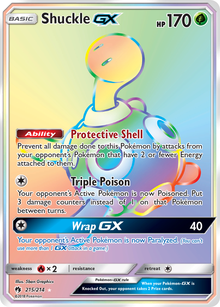 Shuckle GX (215/214) [Sun & Moon: Lost Thunder] | Sanctuary Gaming