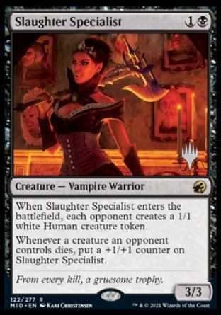 Slaughter Specialist (Promo Pack) [Innistrad: Midnight Hunt Promos] | Sanctuary Gaming