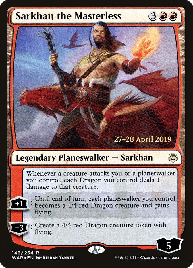 Sarkhan the Masterless  [War of the Spark Prerelease Promos] | Sanctuary Gaming
