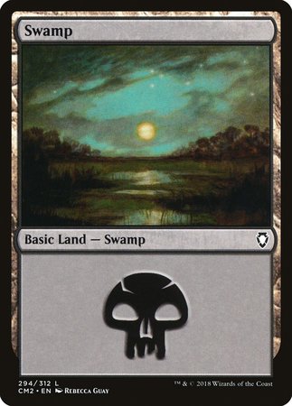 Swamp (294) [Commander Anthology Volume II] | Sanctuary Gaming
